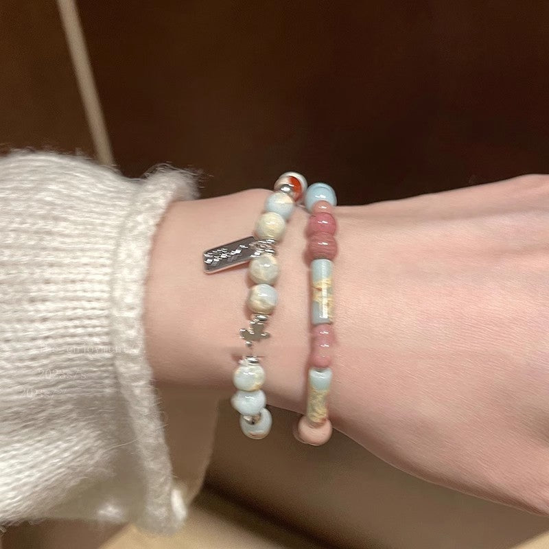 Beaded Bracelet for Women with Retro High-End Style