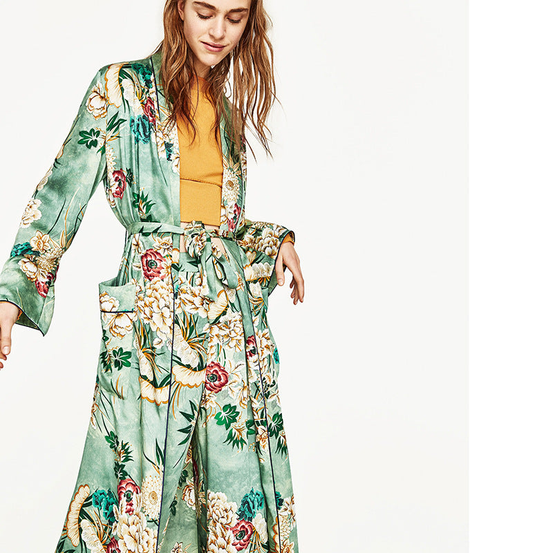 2019 Vintage Floral Long Sleeve Sun Protection Cardigan