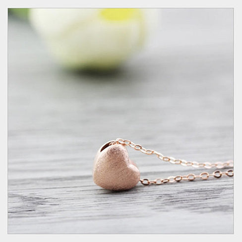 Weathered Heart Pendant & Necklace by Evabella Collections