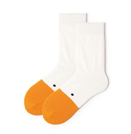 Funny Sports Cotton Socks with Creative Goose Head Design